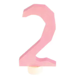 GRIMM´S Zahlenstecker 2 rosa - Holzspielzeug Profi