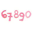 GRIMM´S Zahlenstecker 6 bis 9 + 0 in rosa - Holzspielzeug Profi