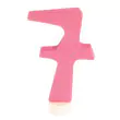 GRIMM´S Zahlenstecker 7 rosa - Holzspielzeug Profi