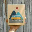 Lubulona Holzbild Illustration Bus: Größe - Holzspielzeug Profi