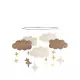 Baby Bello Filz-Mobile Fantasy Clouds Natural Caramel